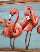 Custom Artwork 3D Pastel Marsh Land Flamingo Wall Painting Bedroom 3-D Decor