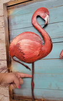 Custom Artwork 3D Pastel Marsh Land Flamingo Wall Painting Bedroom 3-D Decor