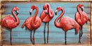 Custom Artwork 3D Pastel Marsh Land Flamingo Wall Painting Bedroom 3-D Decor