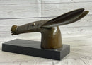Donkey Head Bronze Metal Bust Sculpture on Marble Base after Pablo Picasso