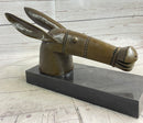 Donkey Head Bronze Metal Bust Sculpture on Marble Base after Pablo Picasso