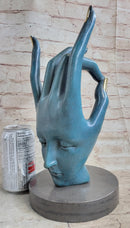 Salvador Dali Human Face Hand Made Bronze Sculpture Special Patina Statue Decor