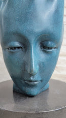 Salvador Dali Human Face Hand Made Bronze Sculpture Special Patina Statue Decor