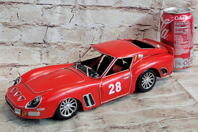 1962 RED FERRARI 250 GTO COUPE HAND MADE SCULPTURE FIGURINE FIGURE DECOR