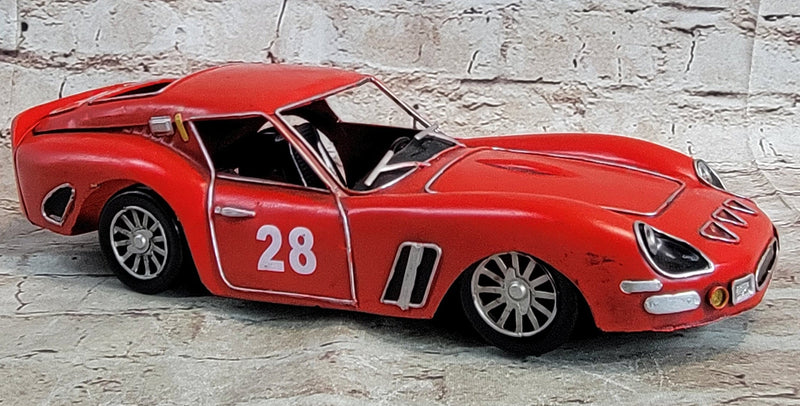 1962 RED FERRARI 250 GTO COUPE HAND MADE SCULPTURE FIGURINE FIGURE DECOR