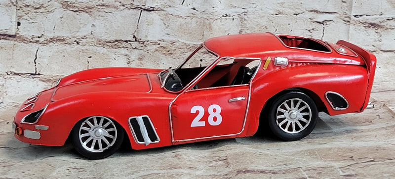 1962 RED FERRARI 250 GTO COUPE HAND MADE SCULPTURE FIGURINE FIGURE DECOR