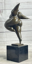 Abstract Bronze Full Figure Curvy Nude Female Sculpture Statue Fertility Boteroism