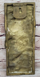 Art Noveau Girl Portrait Bas Relief Bronze Sculpture Carving Hanging Art 9.5" x 4"