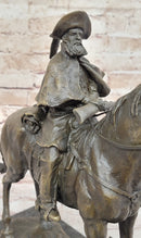 Bronze Frontiersman Wild West Cowboy Explorer Statue Sculpture Remington Tribute 10" x 5"