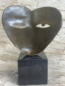 Picasso Dual Face Mask Bronze Statue Sculpture Surreal Modern Art Deco 13" x 9"