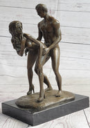 Standing Doggystyle Erotic Nude Bronze Sexual Sculpture Statue by J. Mavchi