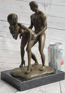 Standing Doggystyle Erotic Nude Bronze Sexual Sculpture Statue by J. Mavchi