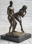 Standing Doggystyle Erotic Nude Bronze Sexual Sculpture Statue by J. Mavchi