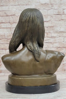 Signed Original Artwork by Milo Native American Chief Bronze Sculpture Bust