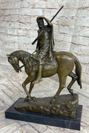Signed Bonheur Arab Man On a Horse Bronze Sculpture Museum Quality Artwork Sale