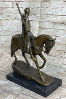 Signed Bonheur Arab Man On a Horse Bronze Sculpture Museum Quality Artwork Sale