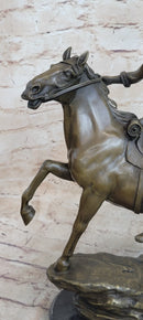 Carl Kauba (Austrian 1865-1922) Gorgeous Cowboy Shooting Gun Bronze Sculpture