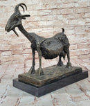 Pablo Picasso She Goat (1952) Bronze Statue Sculpture Replica Figure Marble Base
