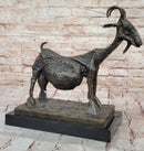 Pablo Picasso She Goat (1952) Bronze Statue Sculpture Replica Figure Marble Base