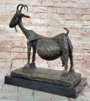 Pablo Picasso She Goat (1952) Bronze Statue Sculpture Replica Figure Marble Base