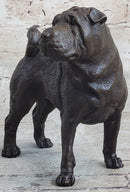 Hot Cast Bronze Shar Pei Dog Sculpture Statue Figurine Original Art