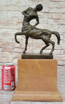 Centaur Greek Bronze Mythological Horse Man Statue Sculpture Figure Signed Original 15.5" x 8"