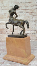 Centaur Greek Bronze Mythological Horse Man Statue Sculpture Figure Signed Original 15.5" x 8"