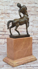 Centaur Greek Bronze Mythological Horse Man Statue Sculpture Figure Signed Original 15.5" x 8"