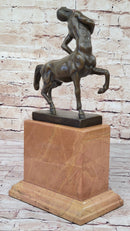 Centaur Greek Bronze Mythological Horse Man Statue Sculpture Figure Signed Original 15.5" x 8"