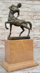 Centaur Greek Bronze Mythological Horse Man Statue Sculpture Figure Signed Original 15.5" x 8"
