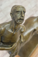 Centaur Greek Bronze Mythological Horse Man Statue Sculpture Figure Signed Original 15.5" x 8"