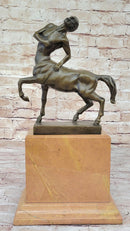 Centaur Greek Bronze Mythological Horse Man Statue Sculpture Figure Signed Original 15.5" x 8"