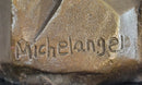 Michelangelo's David Hot Cast Bronze Sculpture Nude Statue Replica on Marble Base Lost Wax Art