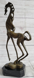 Surreal Dalinian Horse Abstract Bronze Sculpture Statue Salvador Dali 15" x 9"