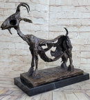Pablo Picasso She Goat (1952) Bronze Statue Sculpture Replica Figure Marble Base 14.5"