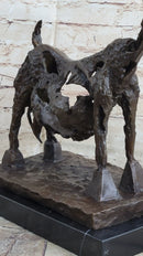 Pablo Picasso She Goat (1952) Bronze Statue Sculpture Replica Figure Marble Base 14.5"