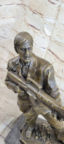 Al Pacino Scarface Say Hello to my Little Friend Bronze Statue Sculpture Figure Signed Art 14" x 8"