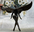 Brown Patina Signed Original Abstract Angel Limited Edition By Watson English Artisan Bronze