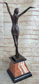Demetre Chiparus Belly Dancer Bronze Master piece Art Work Sculpture Art Deco NR