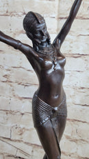 Demetre Chiparus Belly Dancer Bronze Master piece Art Work Sculpture Art Deco NR