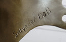 Signed Dali Abstract Female Sunshine Bronze Sculpture Marble Base Figure Statue