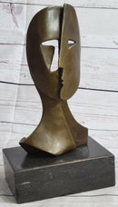 Pablo Picasso Two Faces Mask Modern Art Cubism Statue Sculpture Decor 11" x 6"