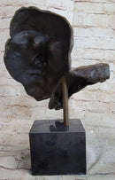 Salvador Dali Modern Art Resting Man Bronze Bust Statue Sculpture Figure Art