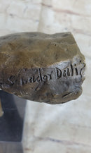 Salvador Dali Modern Art Resting Man Bronze Bust Statue Sculpture Figure Art