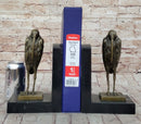 Salvador Dali Pair Pelican Bookends Book Ends Bronze Bird Lover Sculpture Statue