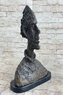 Bust of Diego after Alberto Giacometti Bronze Metal Brutalist Head Statue Sculpture