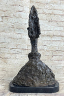 Bust of Diego after Alberto Giacometti Bronze Metal Brutalist Head Statue Sculpture