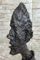 Bust of Diego after Alberto Giacometti Bronze Metal Brutalist Head Statue Sculpture