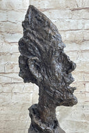 Bust of Diego after Alberto Giacometti Bronze Metal Brutalist Head Statue Sculpture