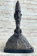Bust of Diego after Alberto Giacometti Bronze Metal Brutalist Head Statue Sculpture